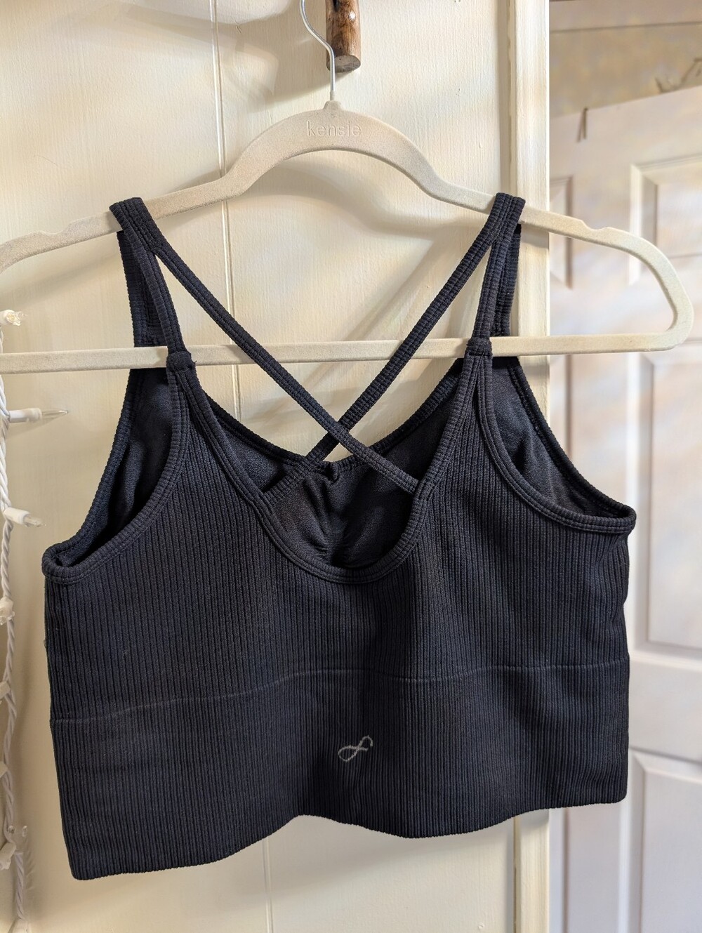 Freely Long Line Sports Bra Black Large